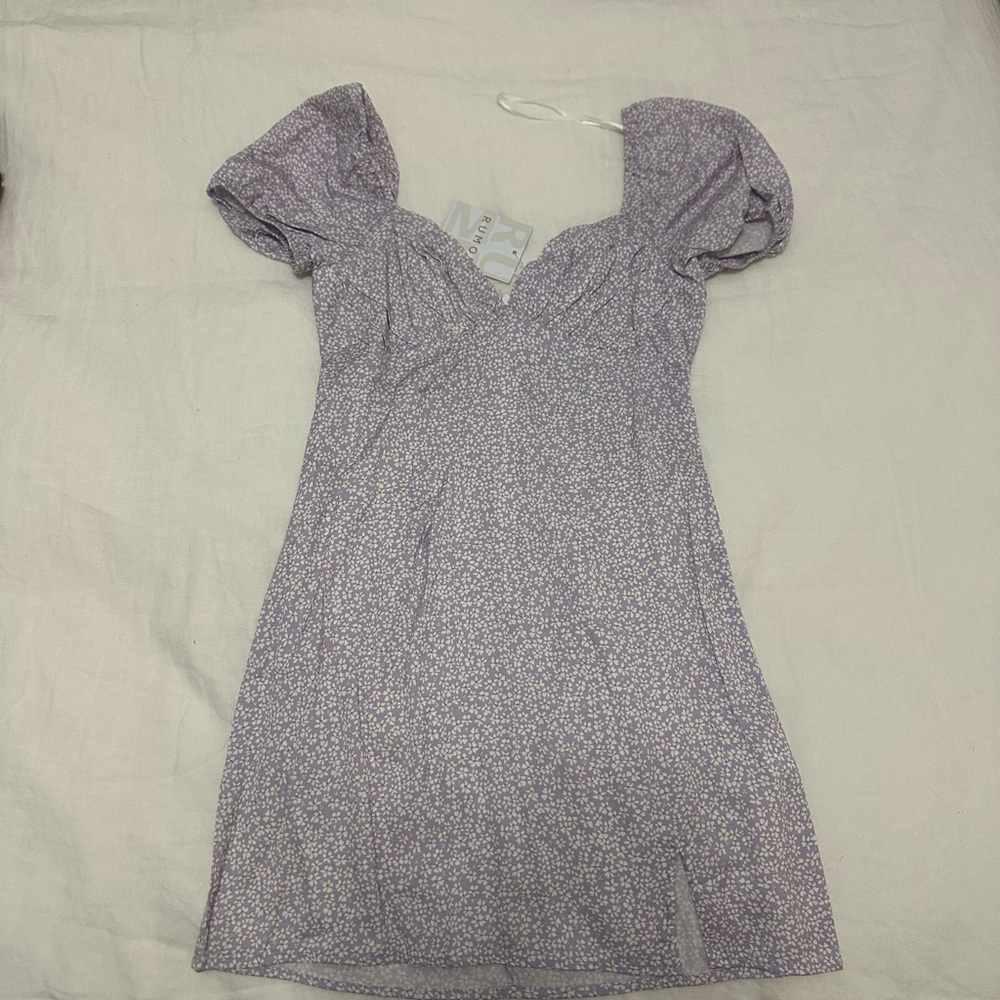Lilac Floral Smocked Dress
